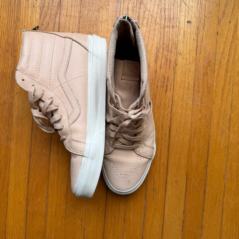 Vans SK8-HI Reissue Veggie Tan Leather Skate Shoes Sneakers Men's 8 Women's 9.5